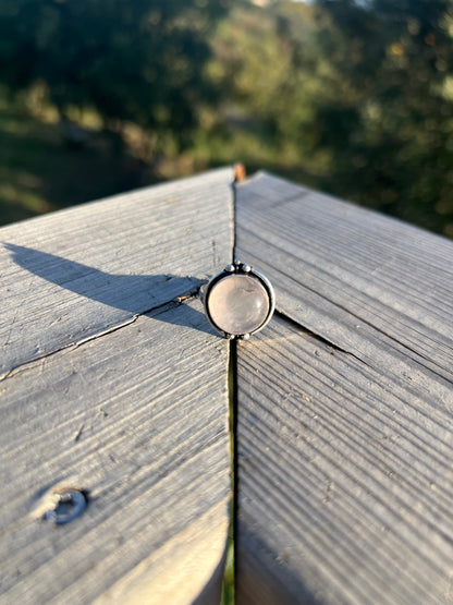 Bague en Quartz Rose taille 58