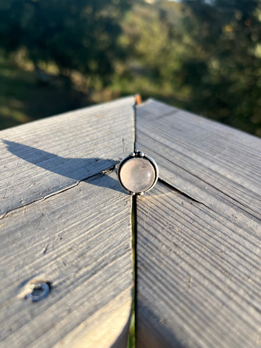 Bague en Quartz Rose taille 58