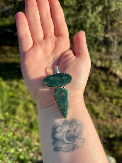 Pendentif en Agate mousse