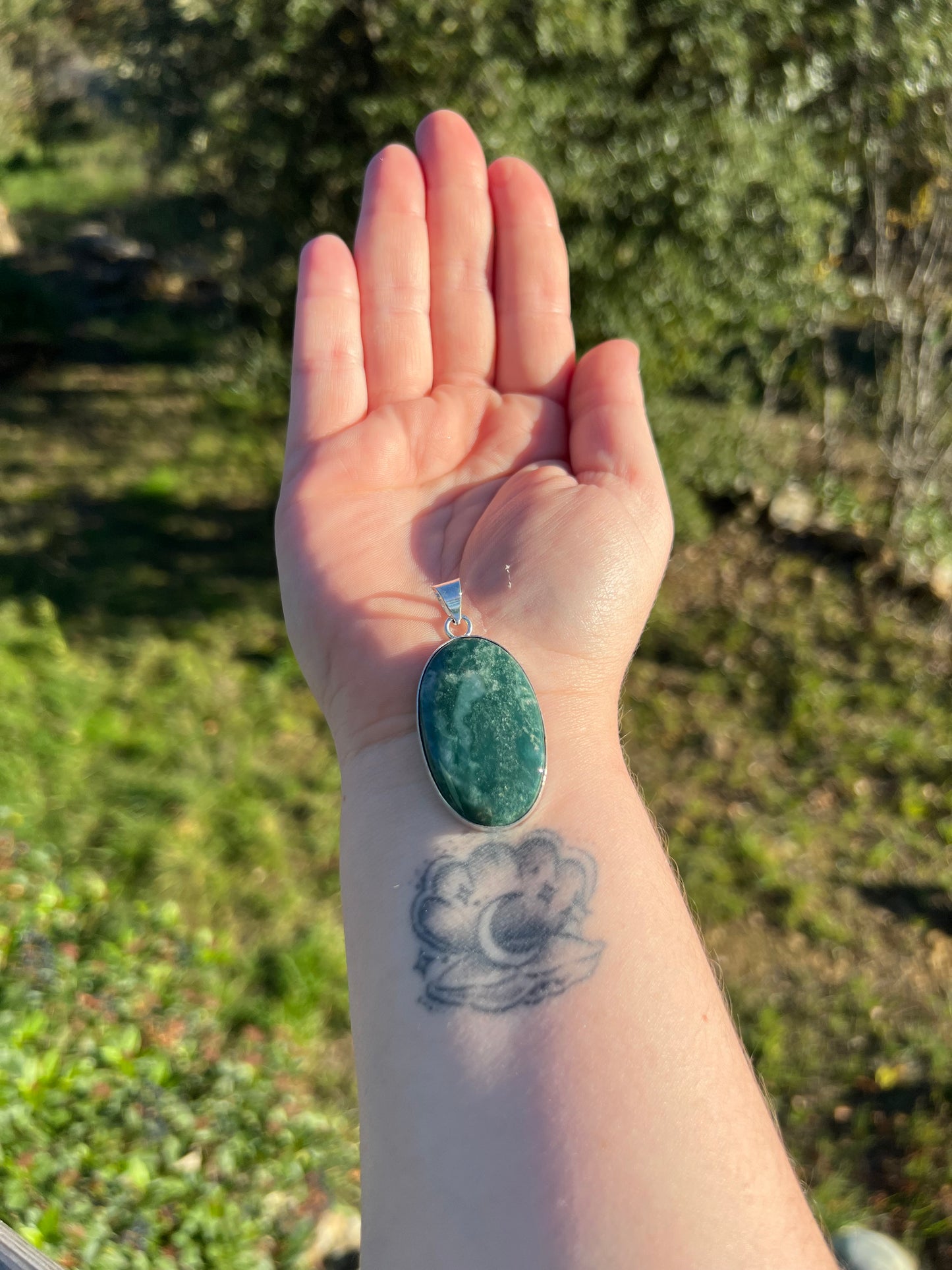 Pendentif en Agate Mousse