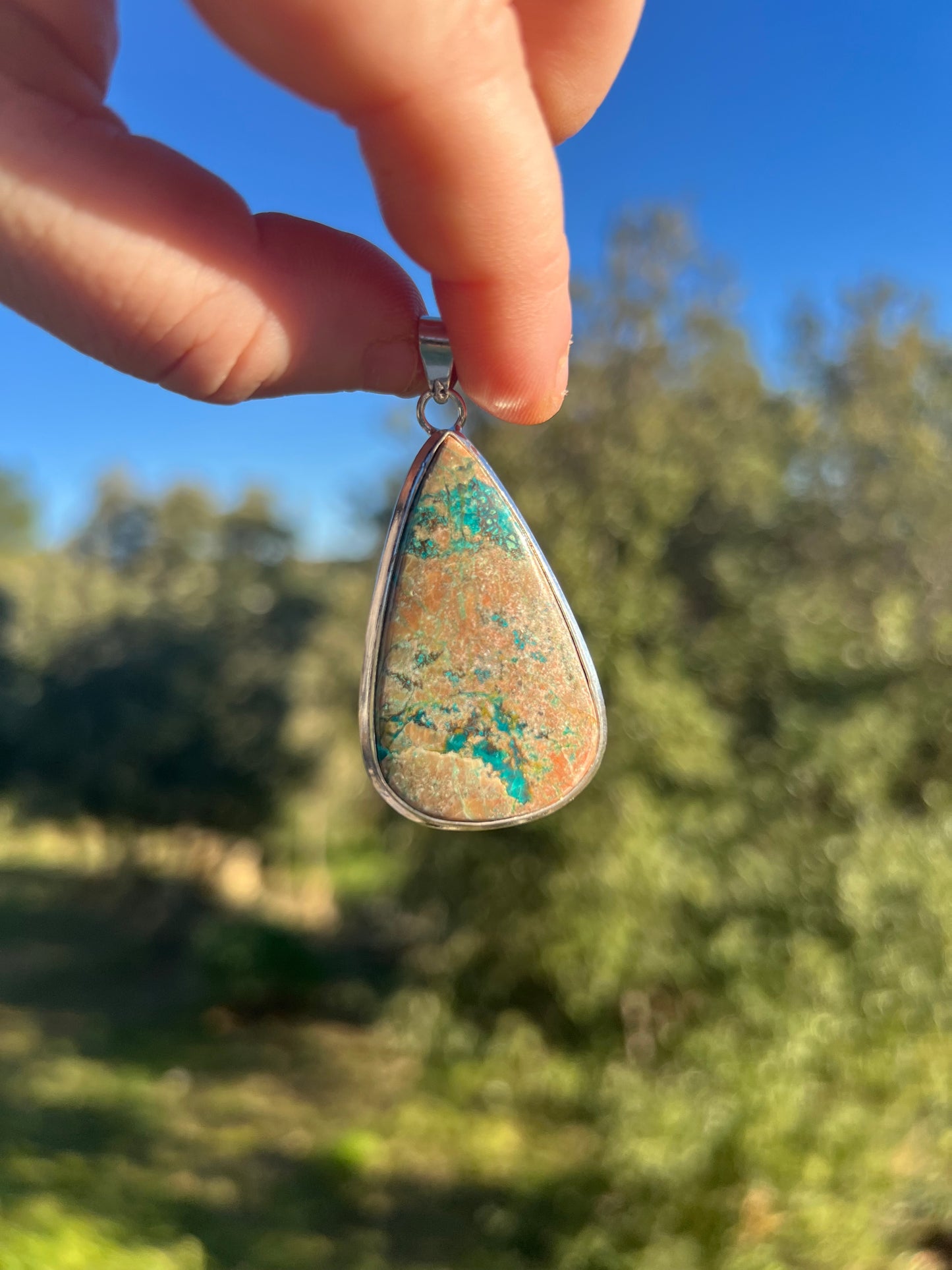 Pendentif en Chrysocolle