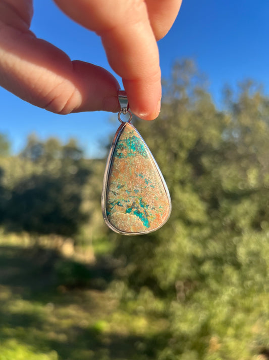Pendentif en Chrysocolle