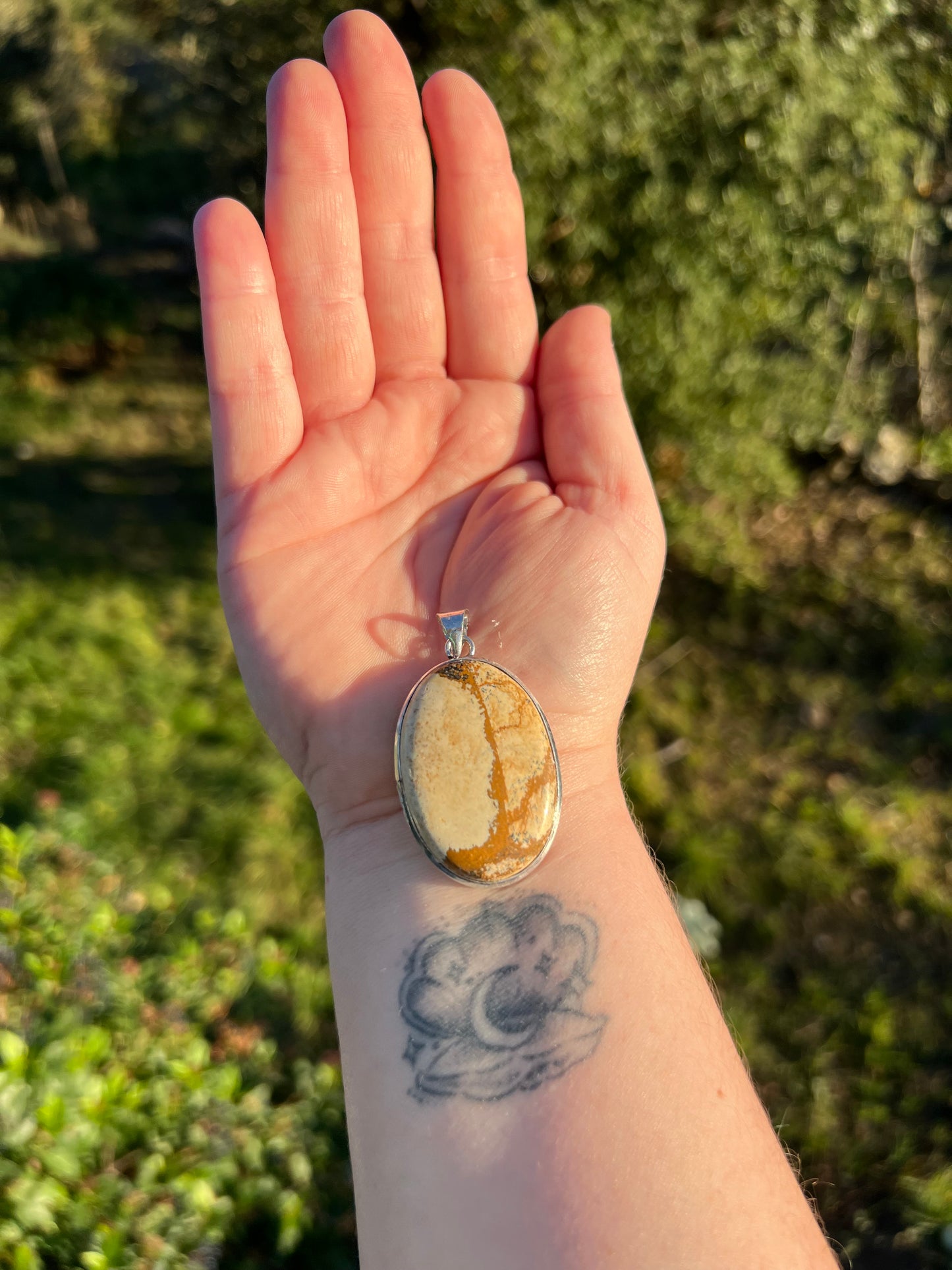 Pendentif en Jaspe paysage