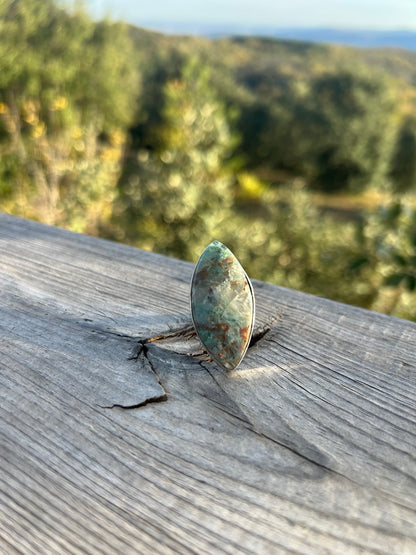 Bague en Lodolite - Quartz fantôme taille 53