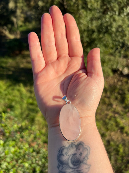 Pendentif en Quartz rose