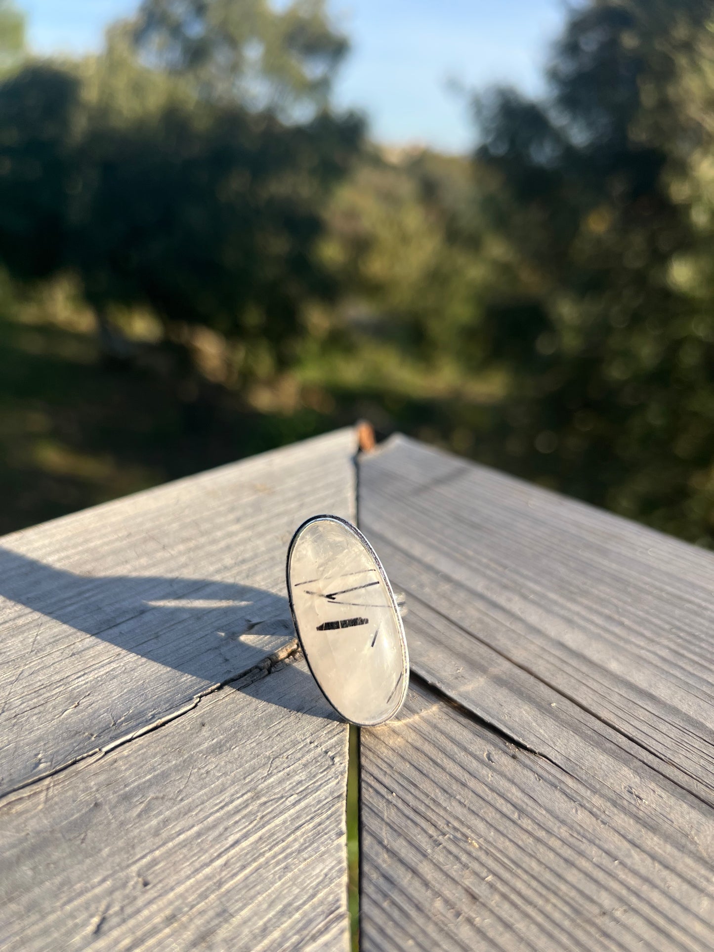 Bague en Quartz Tourmaline taille 61