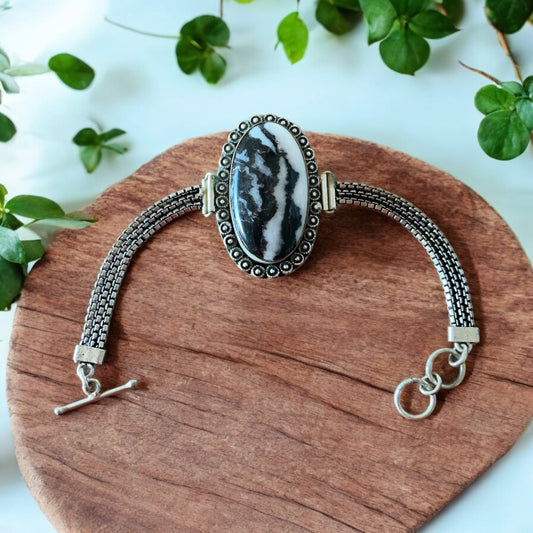 Bracelet en Jaspe Zèbre