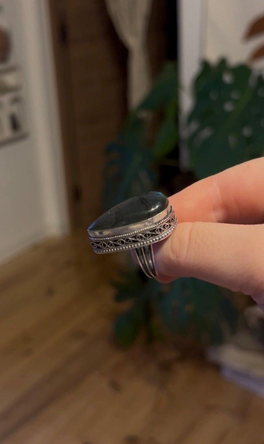 Bague en Labradorite taille 54