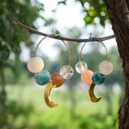 Boucles d’oreilles Lune