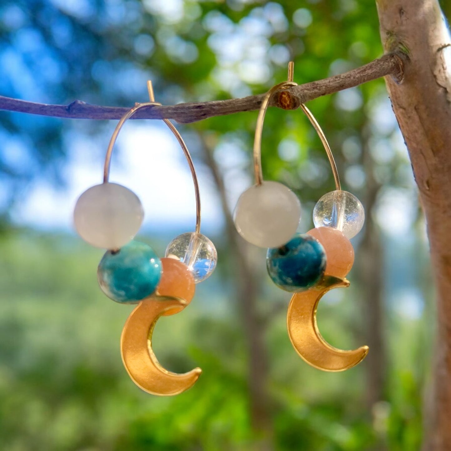 Boucles d’oreilles Lune