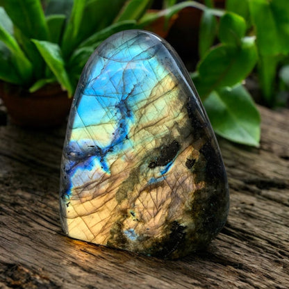 Bloc de Labradorite polie