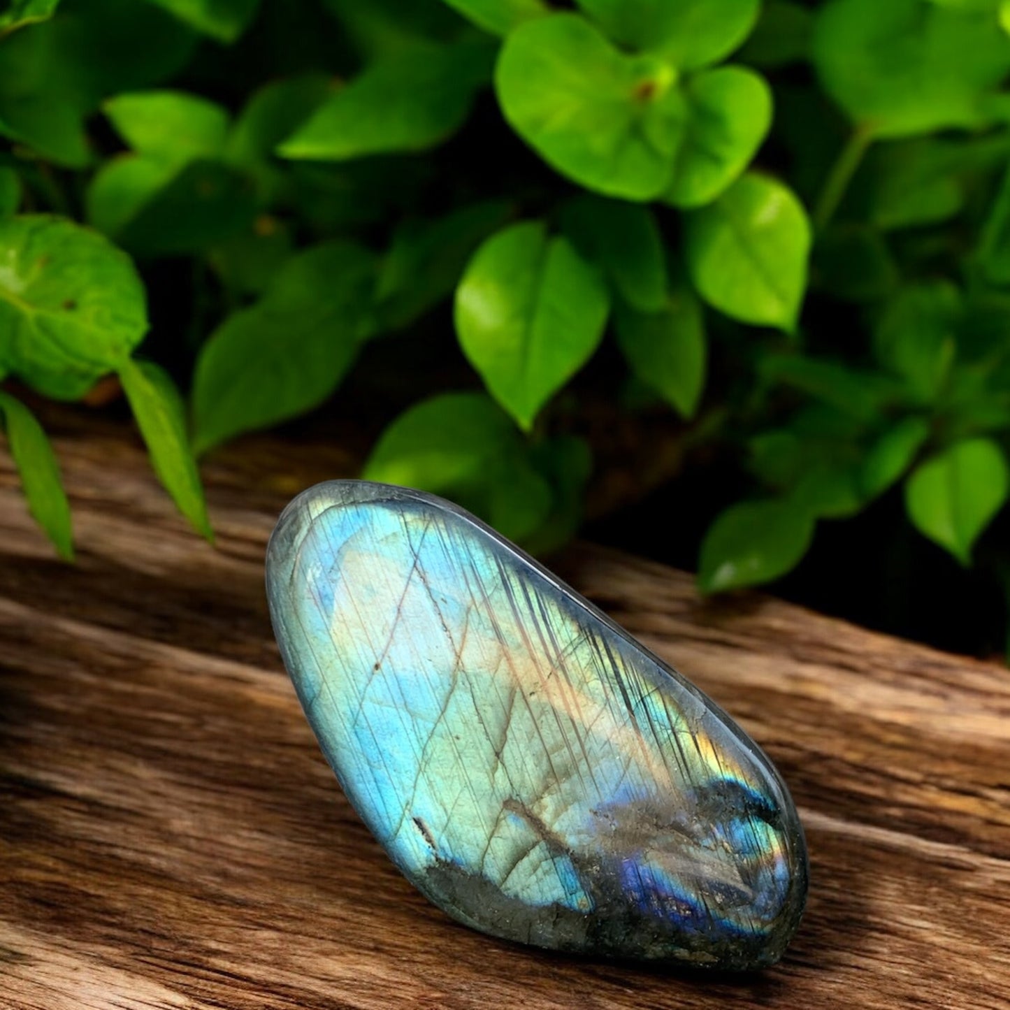 Bloc de Labradorite polie