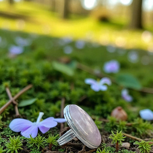 Bague en Kunzite rose taille 56