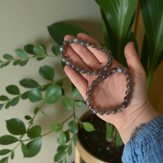 Bracelet en Labradorite 8mm