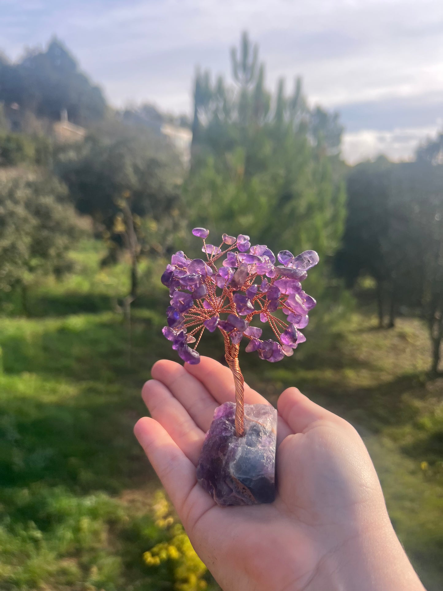 Arbre de vie en Améthyste ou Aventurine