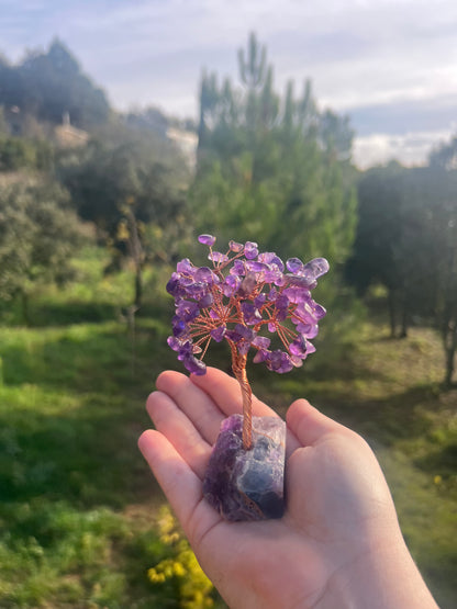 Arbre de vie en Améthyste ou Aventurine
