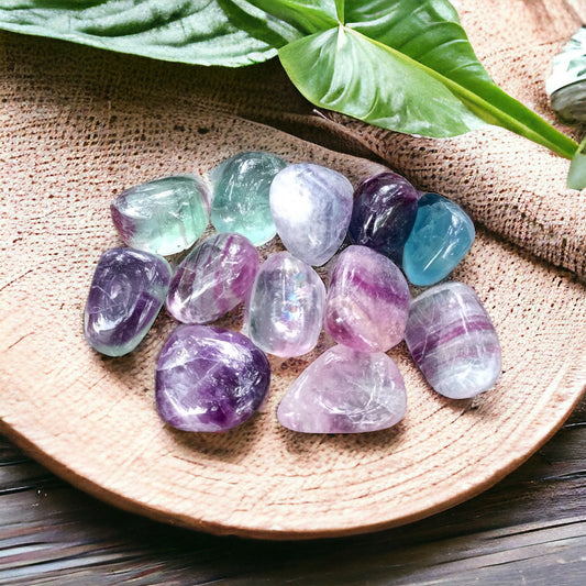 Pierre roulée en Fluorite