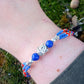 Bracelet Tibétain en Lapis-Lazuli, perles fantaisies & Bouddha