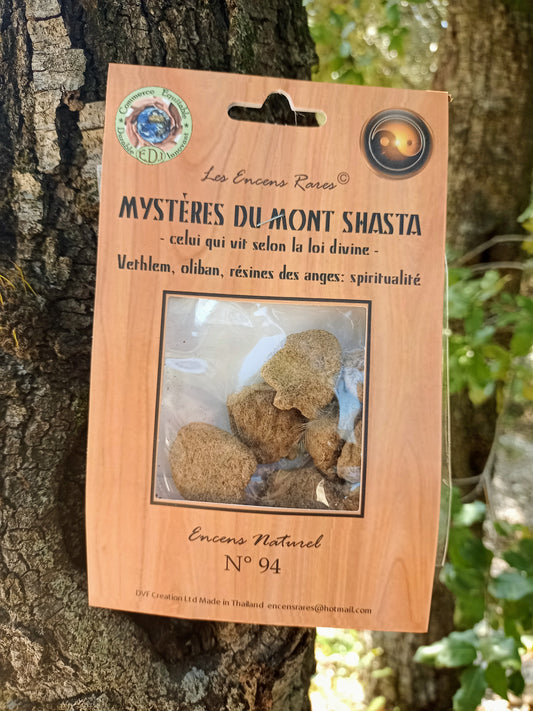 Encens rares n°94 Mystères du Mont Shasta - Celui qui vit selon la loi divine - Spiritualité