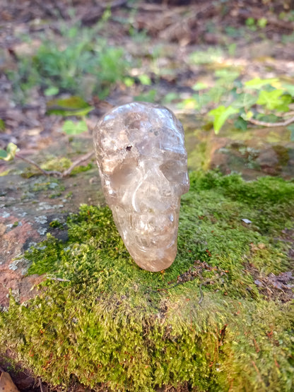 Crâne en Quartz Rutile