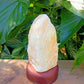 Lampe en Calcite Orange
