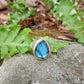 Bague en Labradorite Facetée taille 63