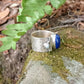 Bague en Lapis-Lazuli & Perle de Culture
