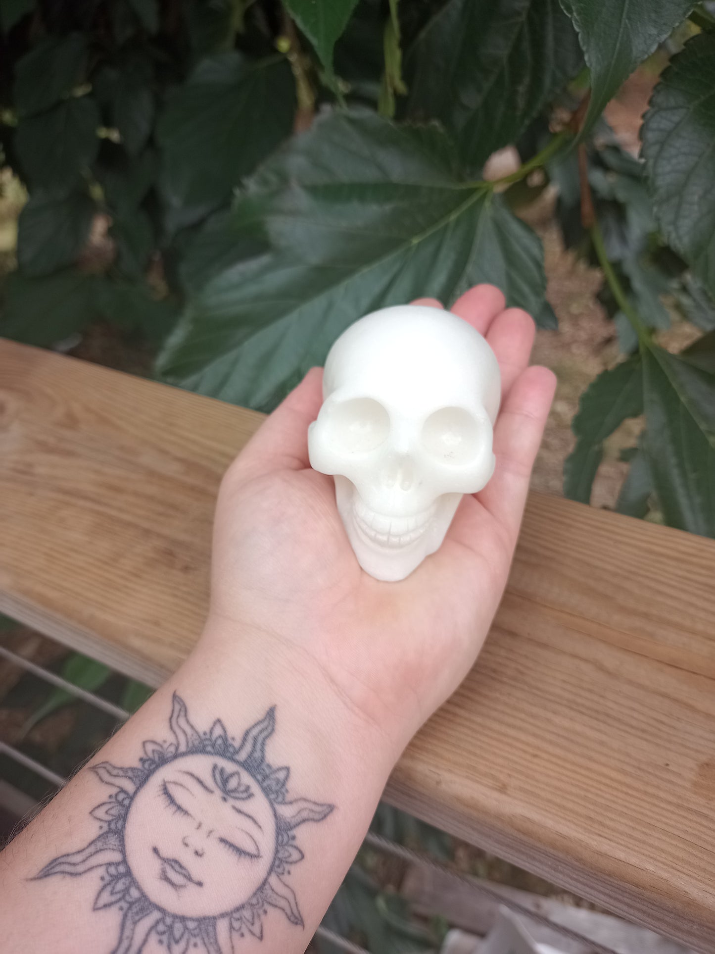 Crâne en Jade blanc
