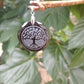 Pendentif en Obsidienne noire & Arbre de vie