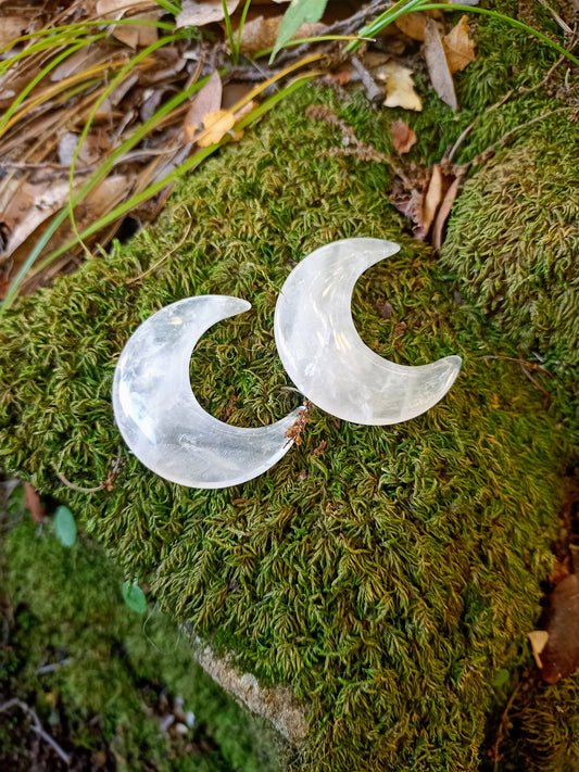 Lune en Cristal de Roche - Quartz transparent  Lo