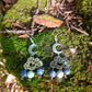 Boucles d'oreilles La tête dans les nuages en Lapis-Lazuli & Turquoise Africaine