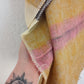 Écharpe Jaune, Rose & beige à rayures