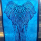 Tenture Éléphant bleu petit modèle