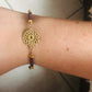 Bracelet en Laiton & Grenat